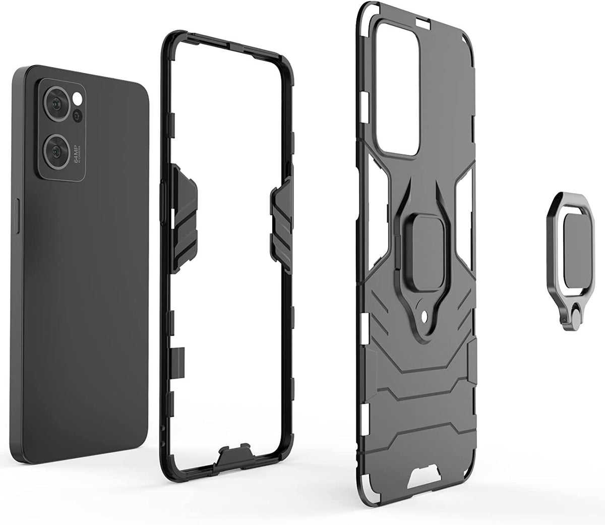 Oppo Find X5 Lite Rugged Tough Case Shockproof Hybrid Cover BLUE