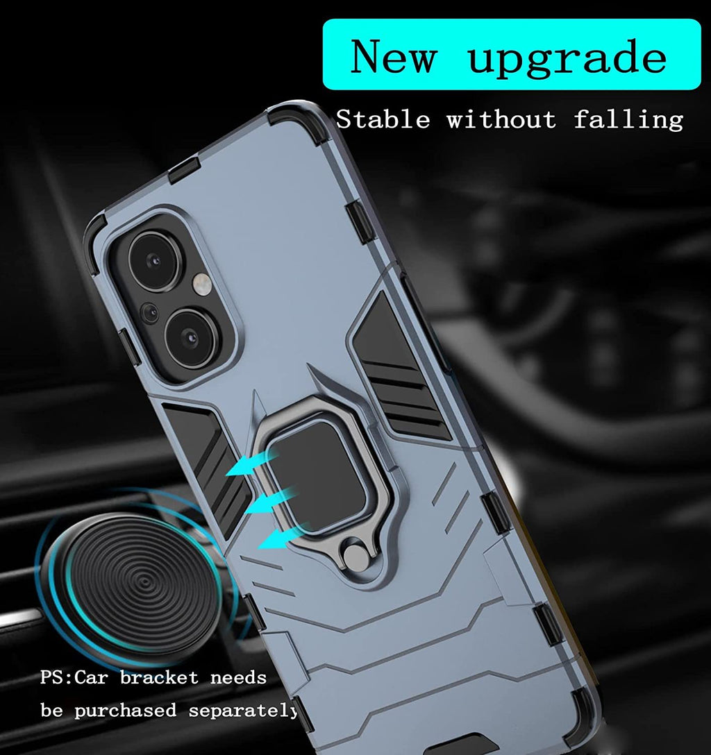 Oppo Reno 8 Lite 5G Rugged Tough Case Shockproof Hybrid Cover BLUE