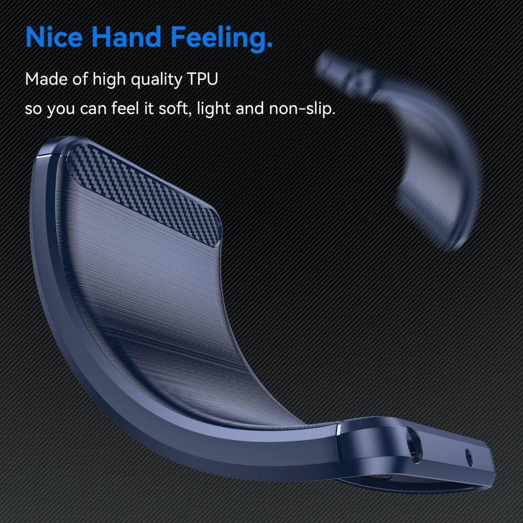 Oppo A18 Slim Fit Case Tough Gel TPU Rubber Cover BLUE