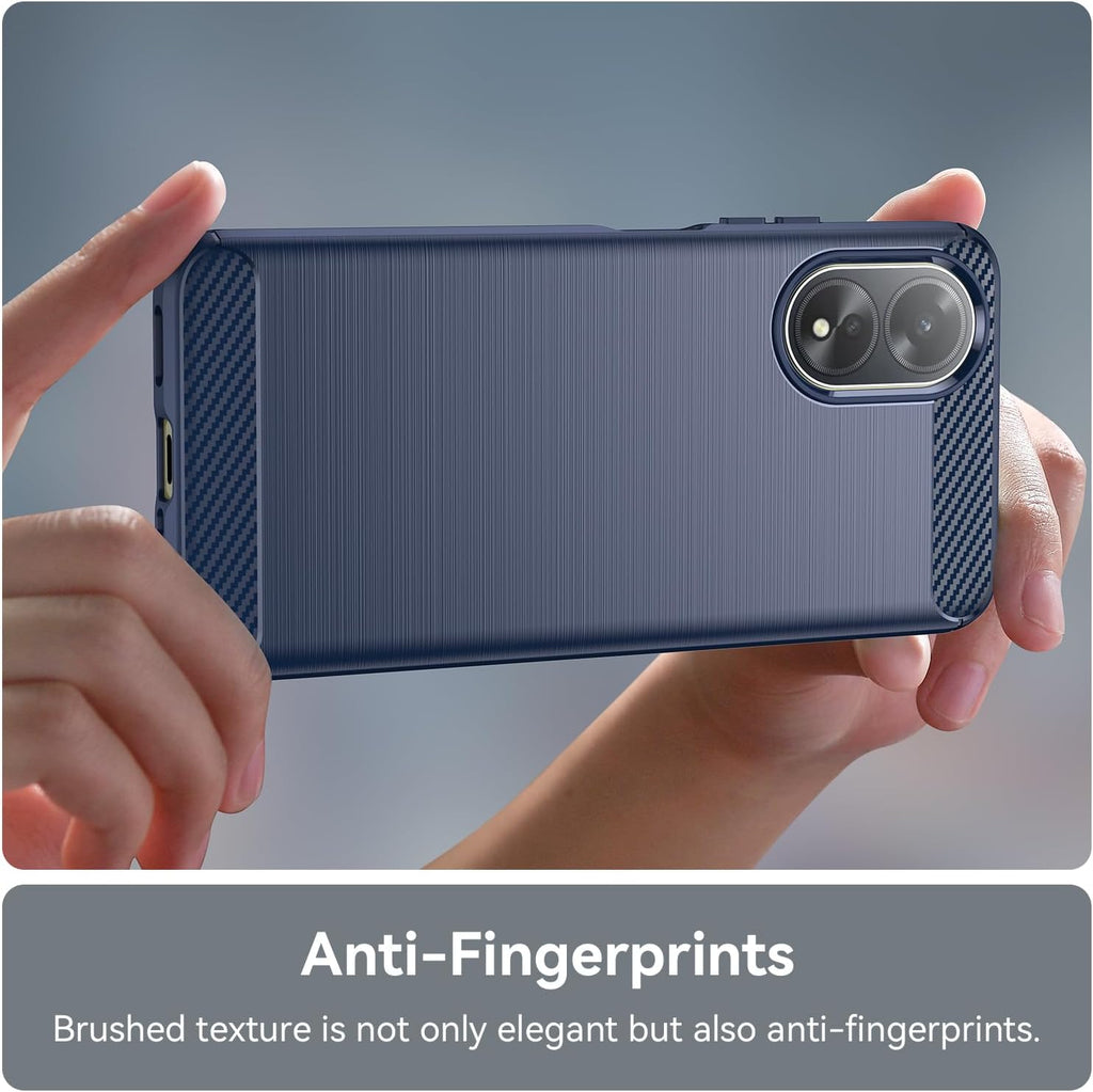 Oppo A18 Slim Fit Case Tough Gel TPU Rubber Cover BLUE