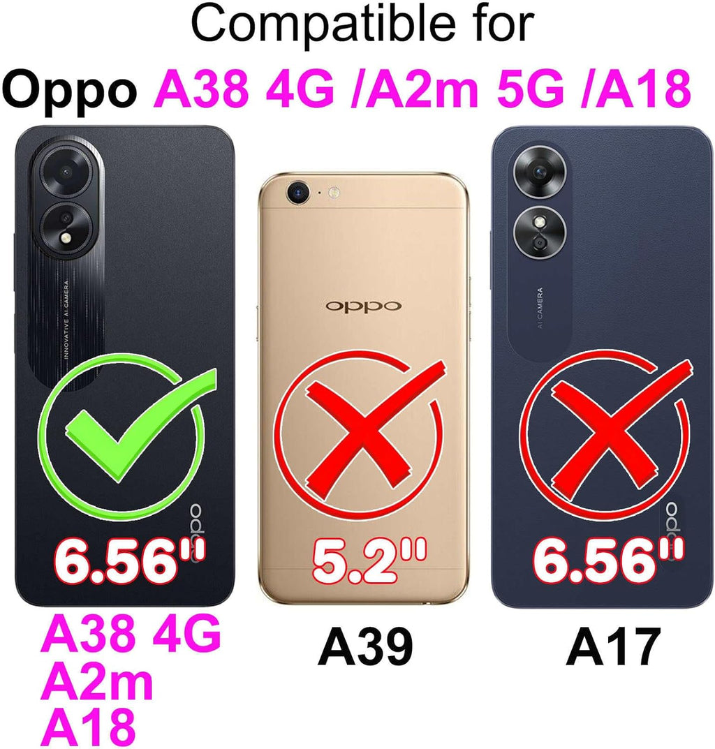 2X Oppo A38 Glass Screen Protector