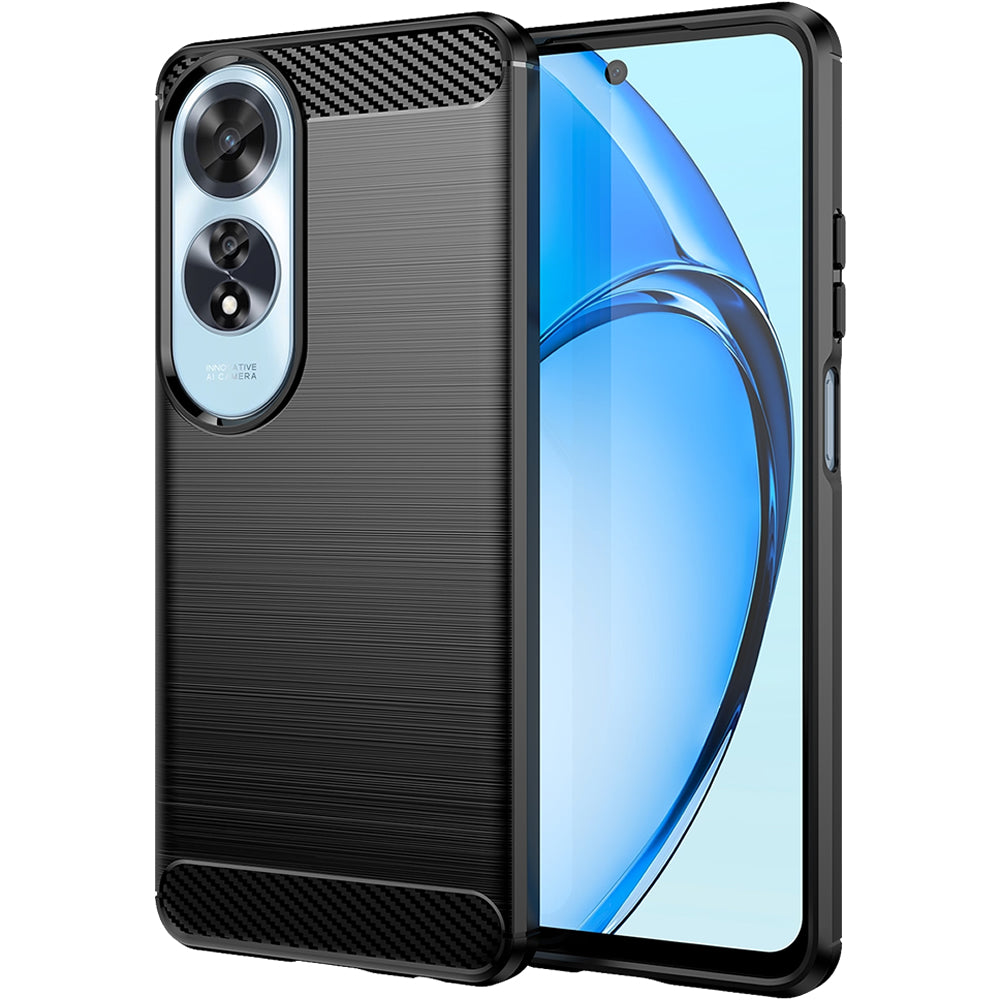 Oppo A60 4G Slim Fit Case Tough Gel TPU Rubber Cover BLACK