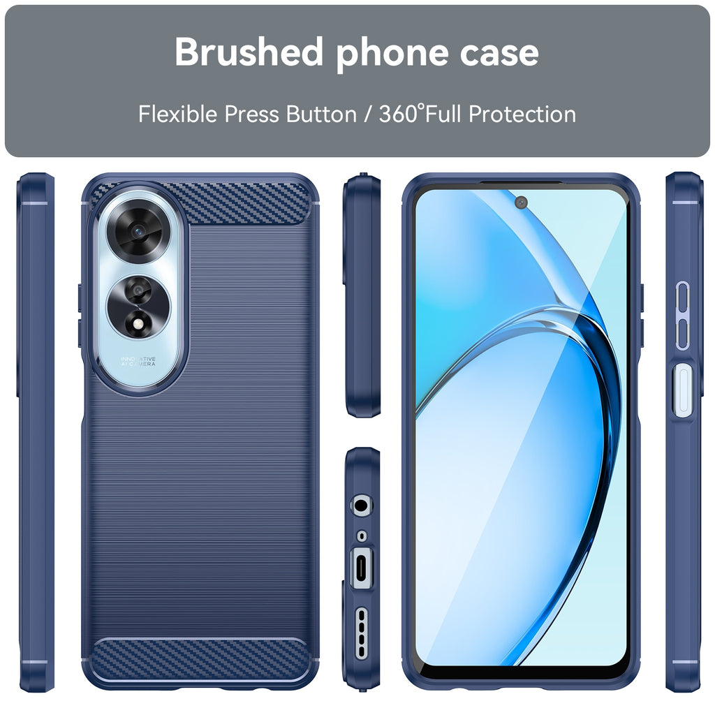Oppo A60 4G Slim Fit Case Tough Gel TPU Rubber Cover BLUE