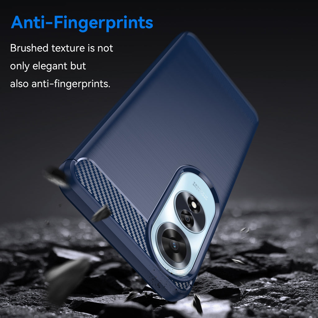 Oppo A60 4G Slim Fit Case Tough Gel TPU Rubber Cover BLUE