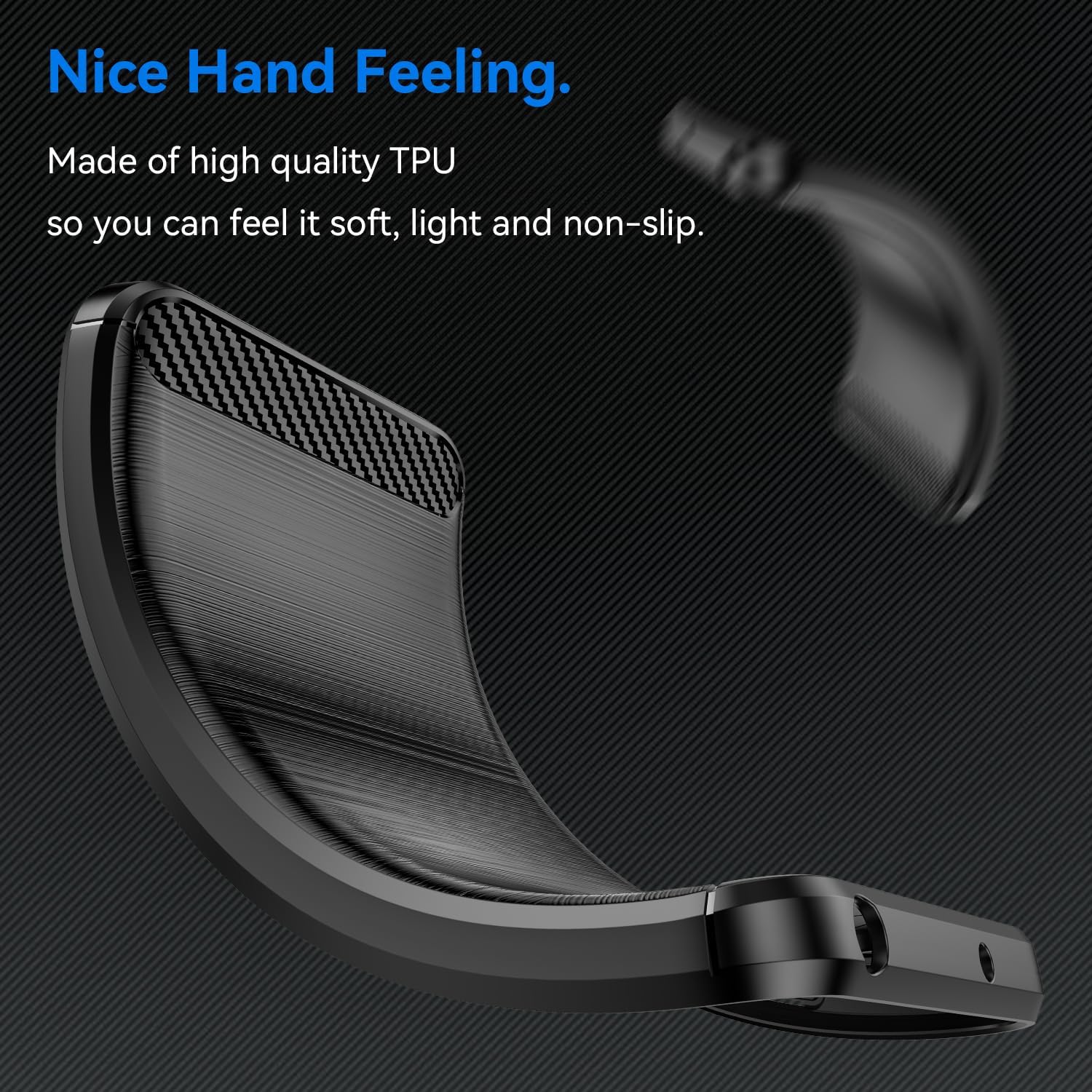 Oppo A40 Slim Fit Case Tough Gel TPU Rubber Cover BLACK