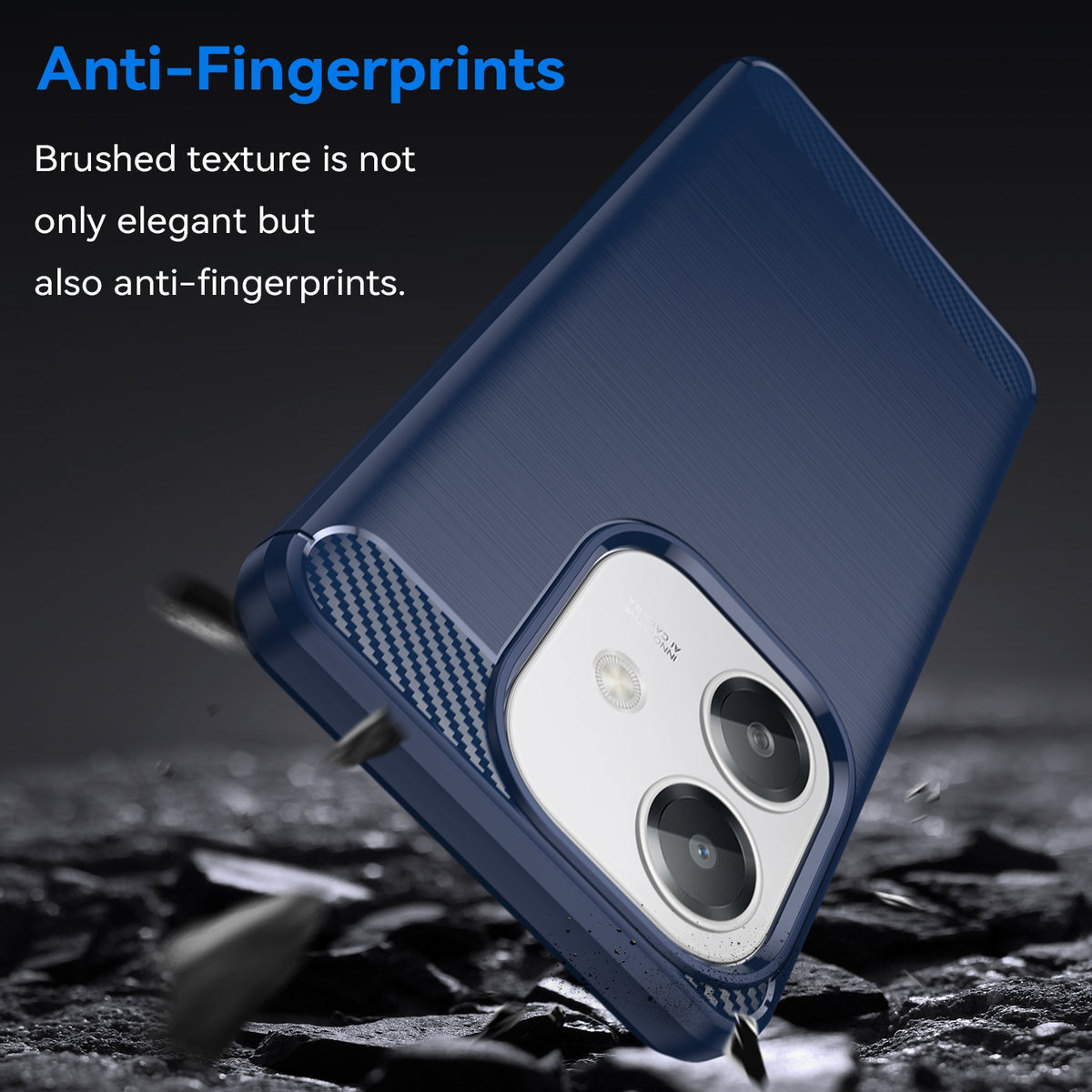 Oppo A60 5G Slim Fit Case Tough Gel TPU Rubber Cover BLUE