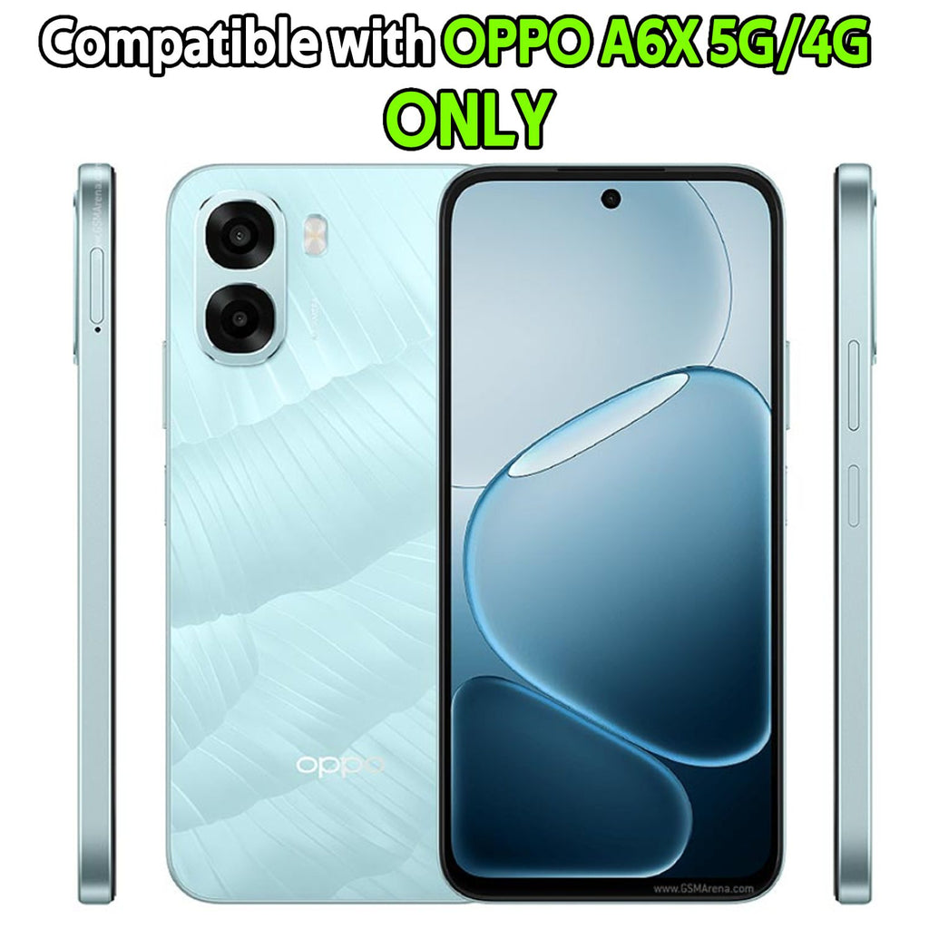 Oppo A6X 2026 Wallet Case Shockproof Full Body Protective Card Cover BLUE