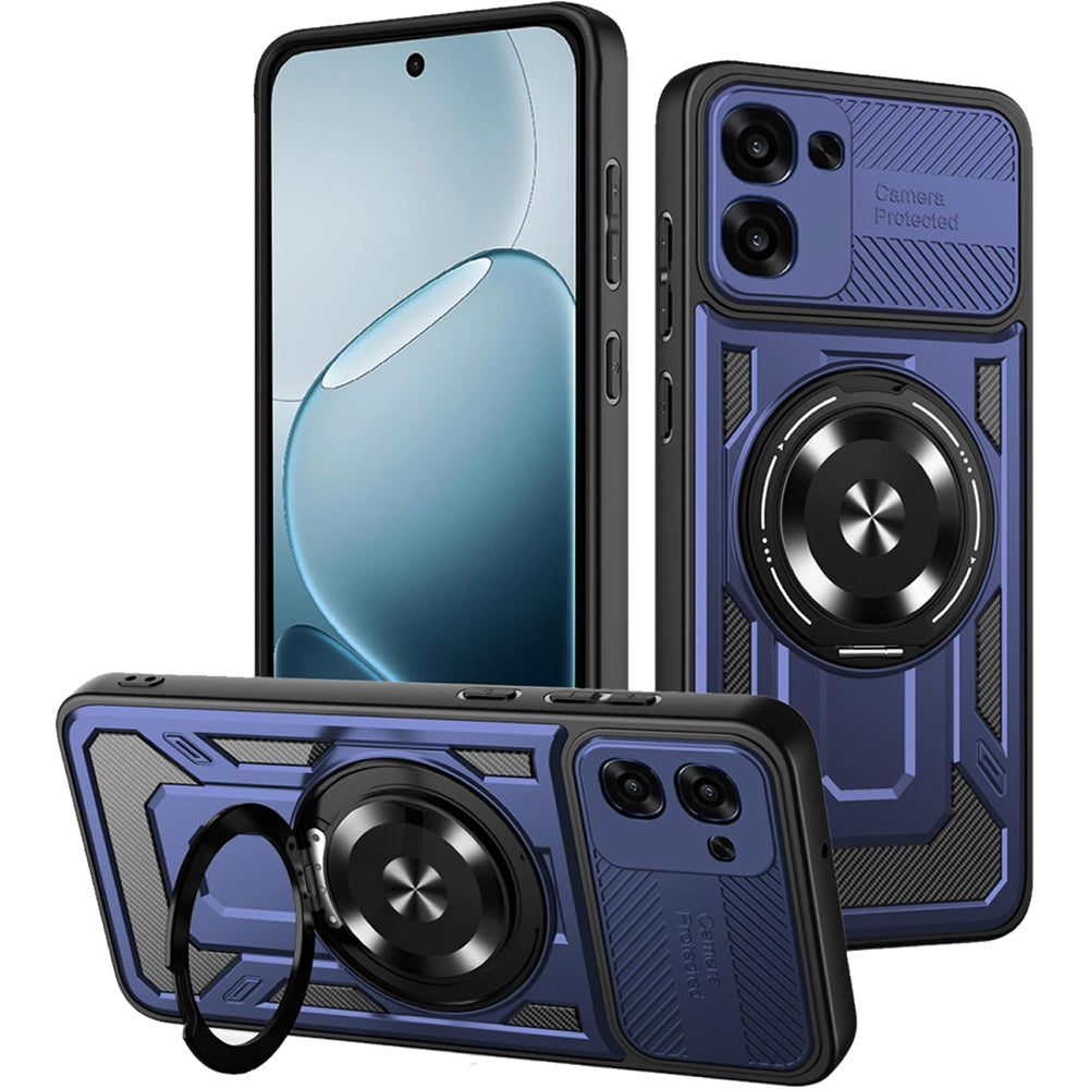 Oppo A6X 2026 Tough Case Shockproof Kickstand Cover BLUE