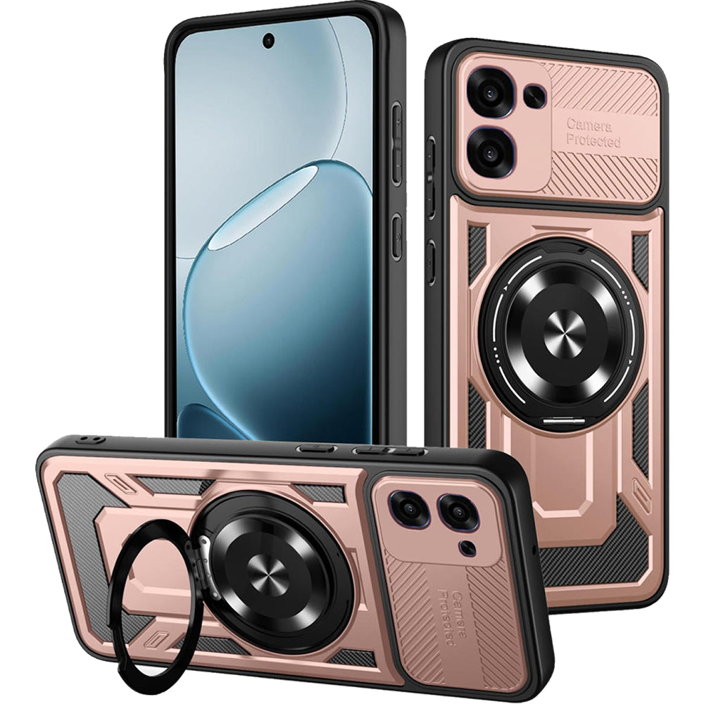 Oppo A6X 2026 Tough Case Shockproof Kickstand Cover PINK