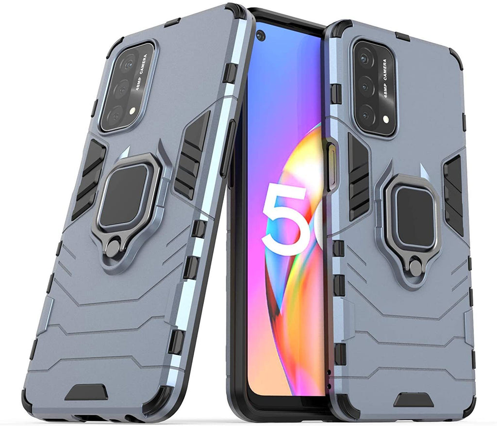 Oppo A54 5G Rugged Tough Case Shockproof Hybrid Cover BLUE