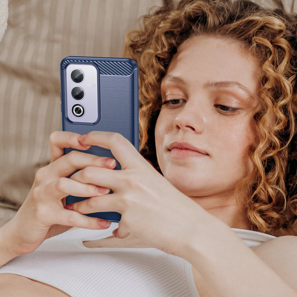 Oppo A80 Slim Fit Case Tough Gel TPU Rubber Cover BLUE