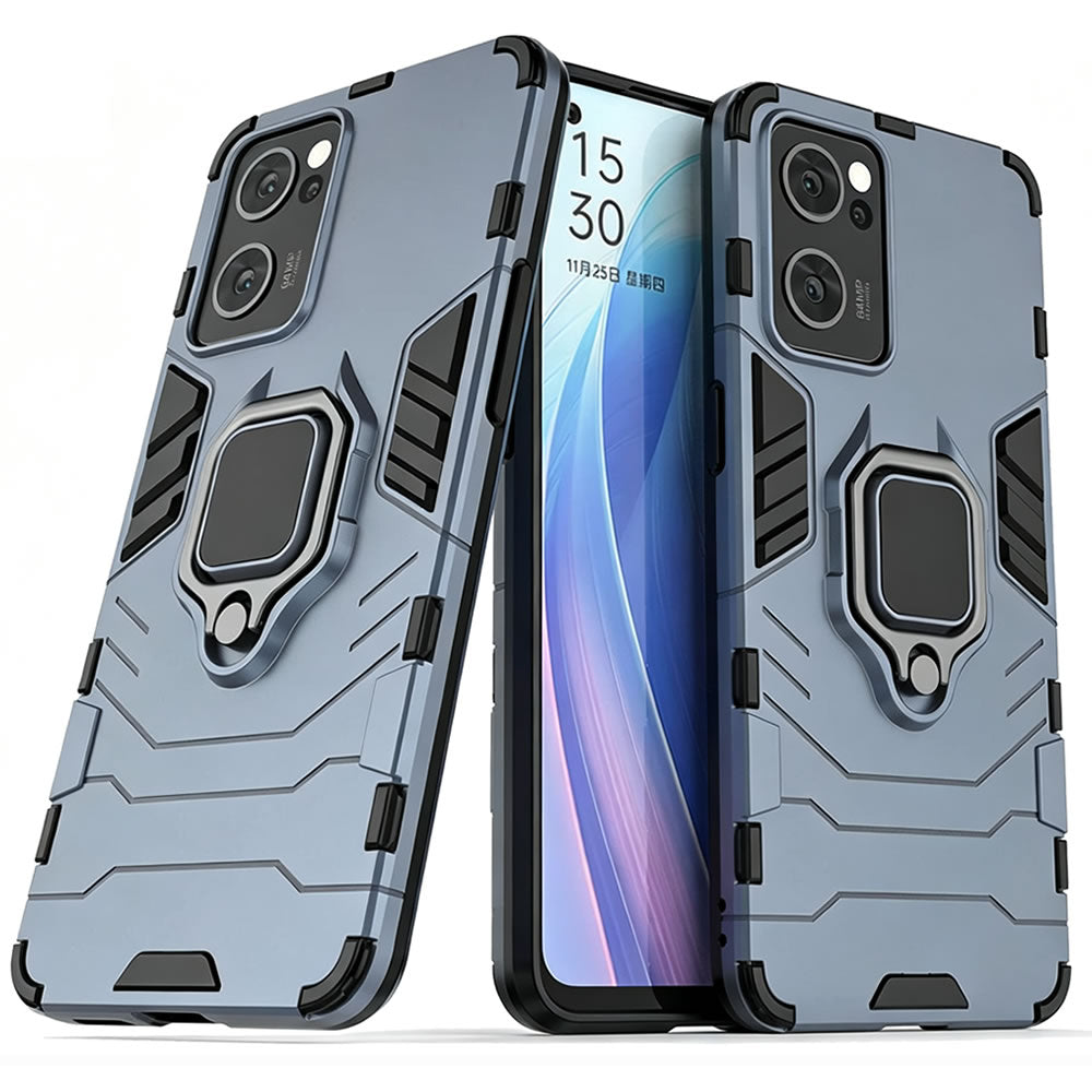 Oppo Find X5 Lite Rugged Tough Case Shockproof Hybrid Cover BLUE