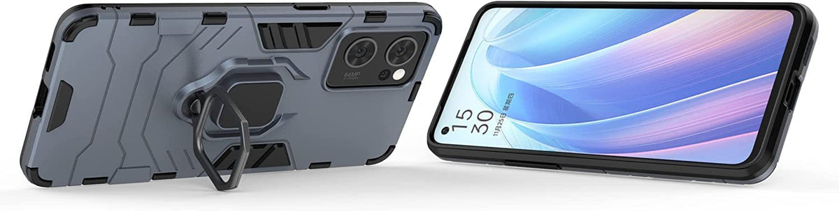 Oppo Find X5 Lite Rugged Tough Case Shockproof Hybrid Cover BLUE