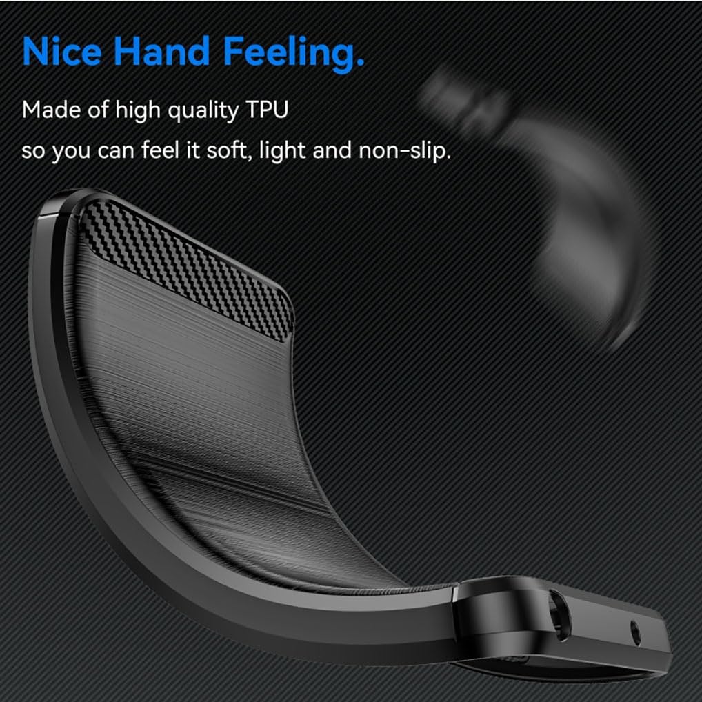 Oppo Reno 12F Slim Fit Case Tough Gel TPU Rubber Cover BLACK