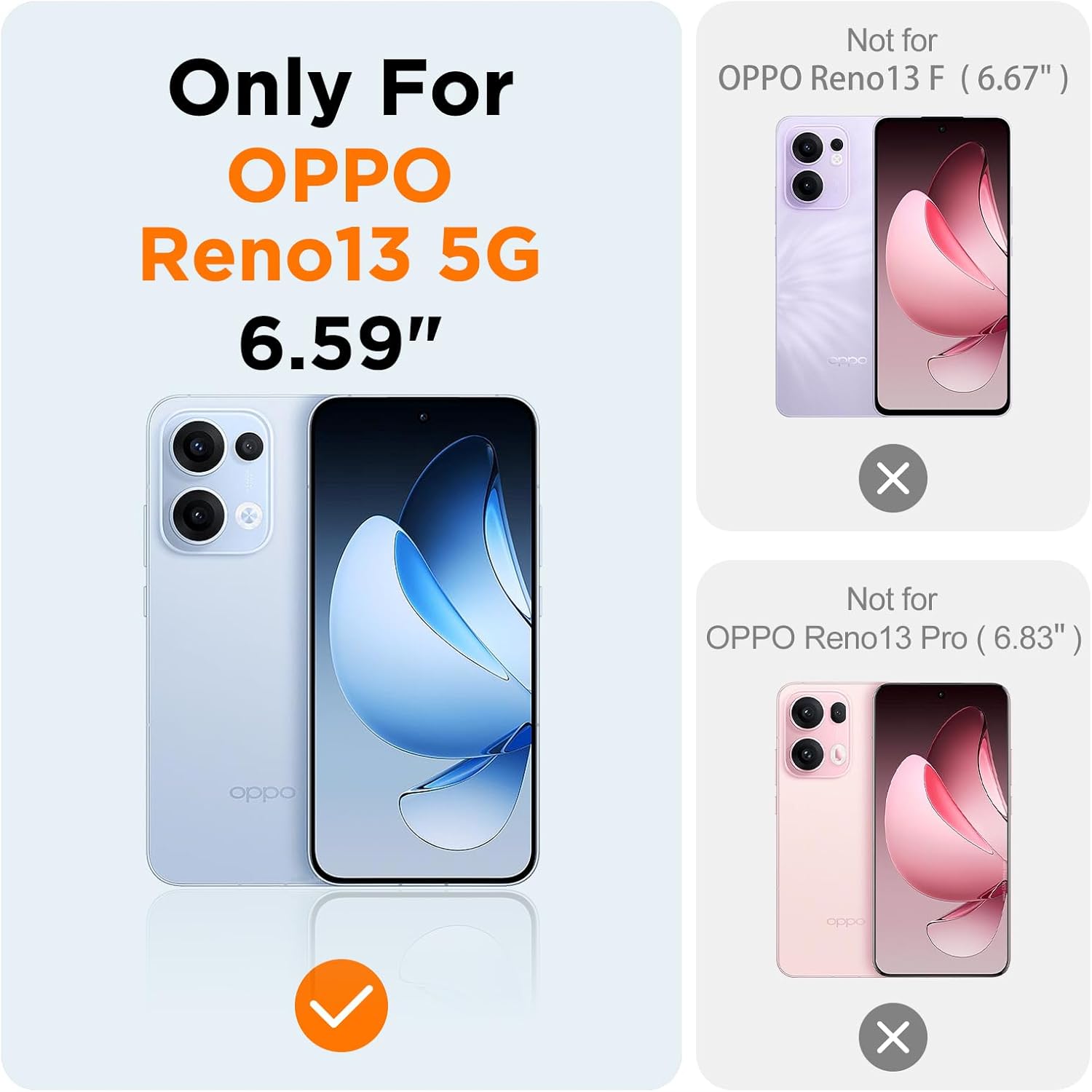 Oppo Reno 13 Slim Fit Case Tough Gel TPU Rubber Cover BLACK
