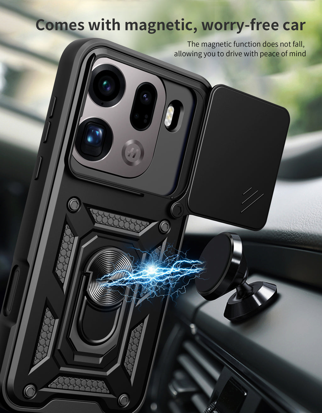 Oppo Find X9 Pro Tough Case Shockproof Kickstand Cover BLUE