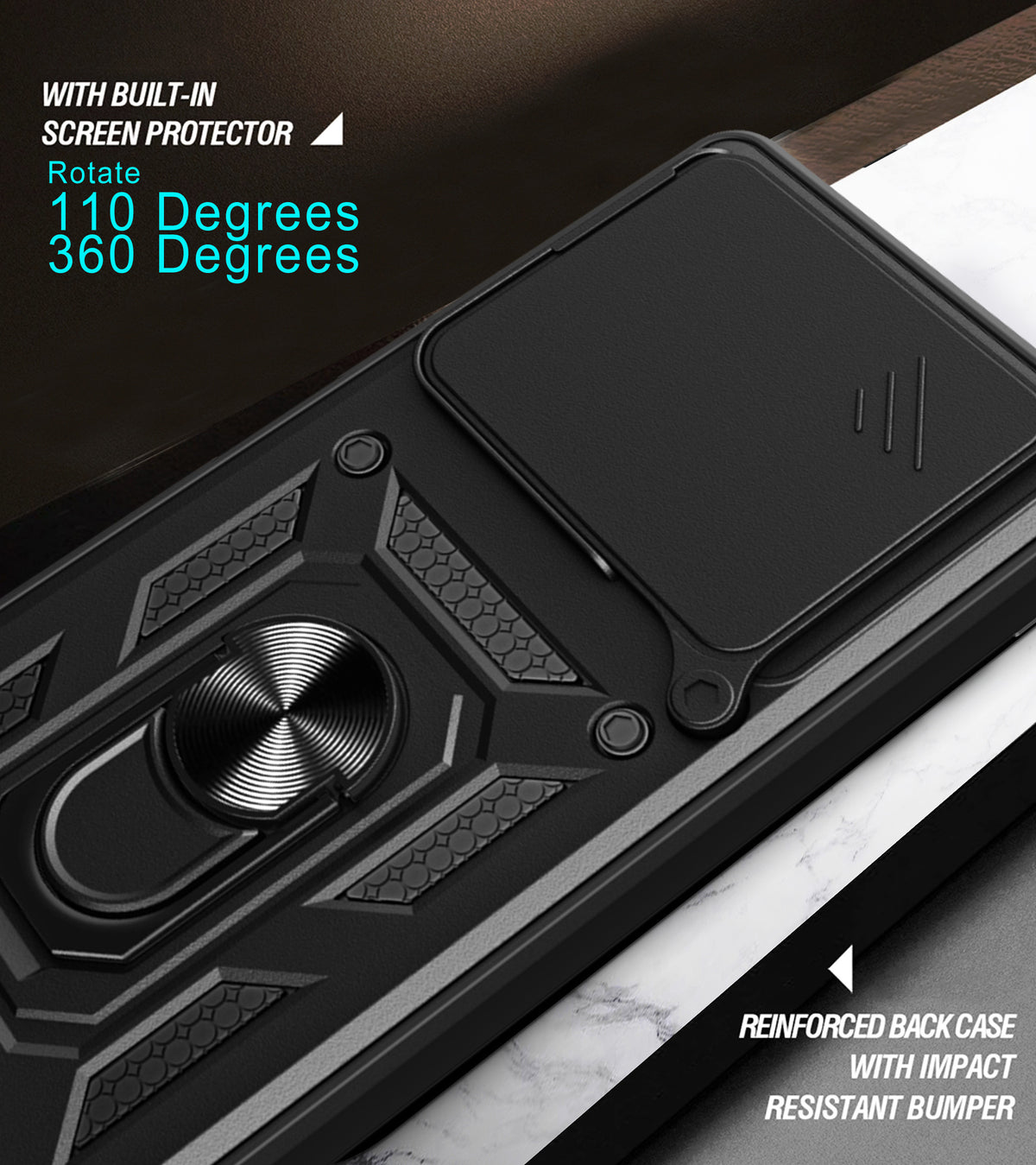 Oppo Find X9 Pro Tough Case Shockproof Kickstand Cover BLUE