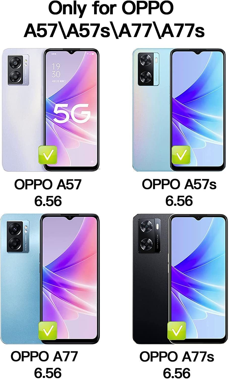 2X Oppo A57s Glass Screen Protector