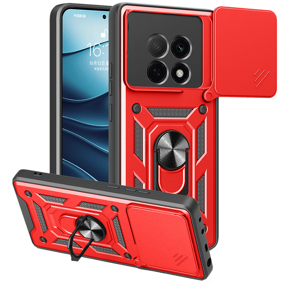 Oppo A5 Pro Tough Case Shockproof Kickstand Cover RED