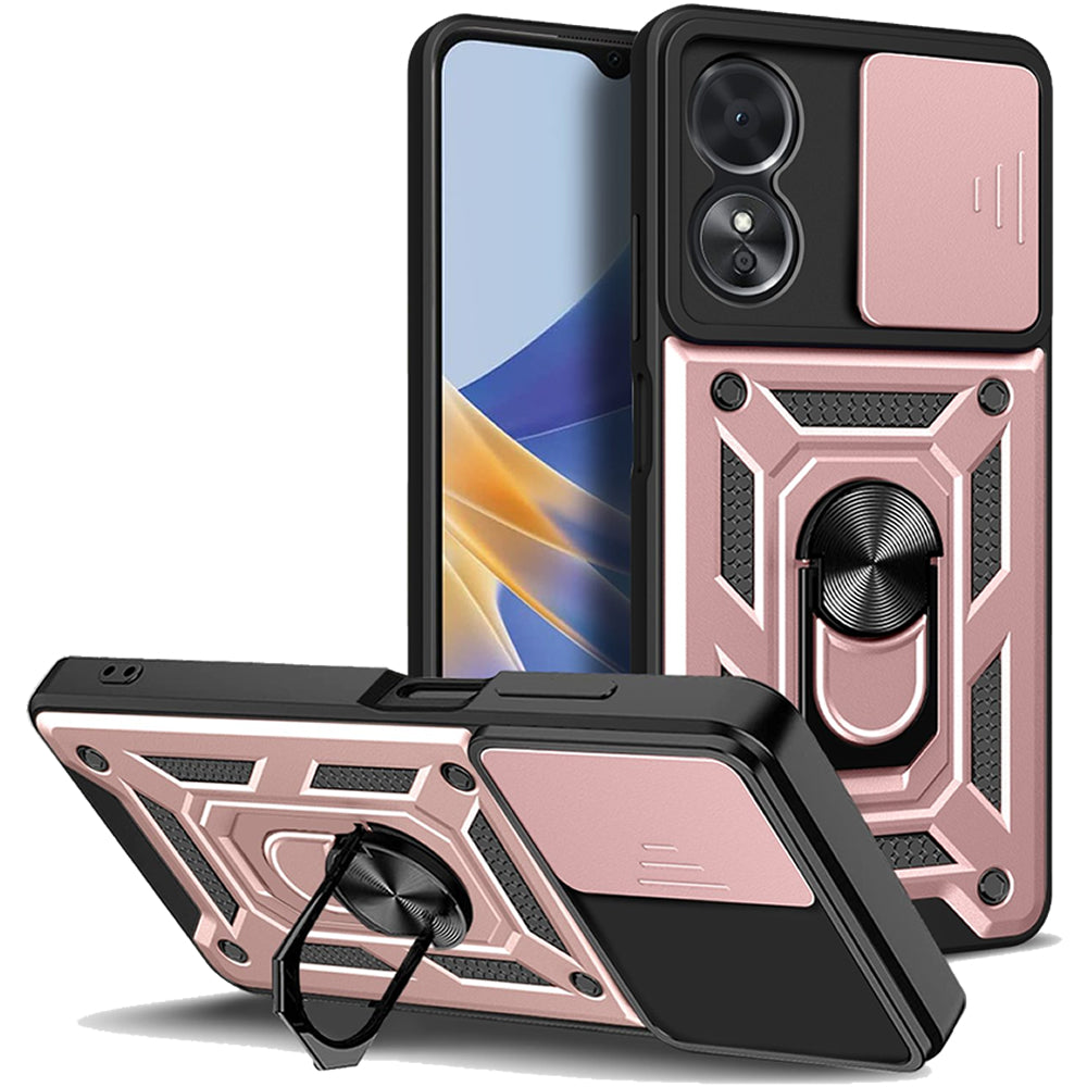 Oppo A60 4G Tough Case Shockproof Kickstand Cover PINK