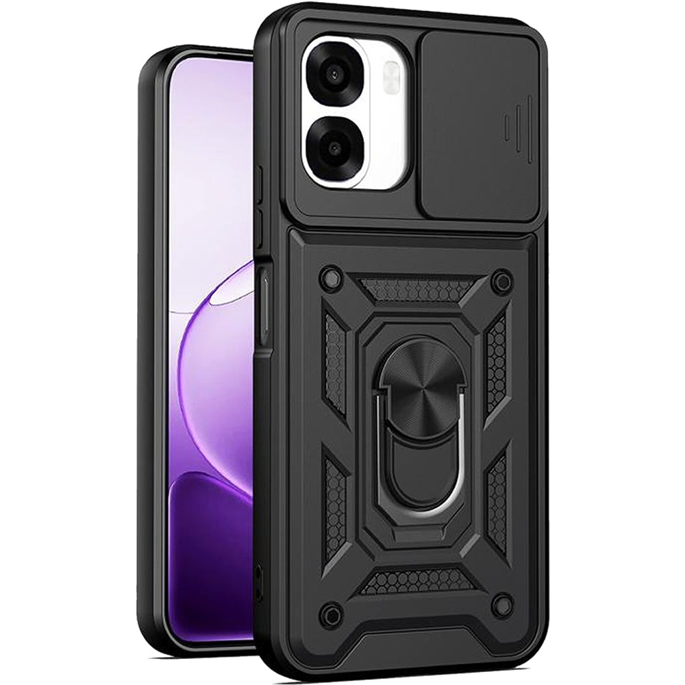 Oppo A6X 2026 Tough Case Shockproof Kickstand Cover BLACK