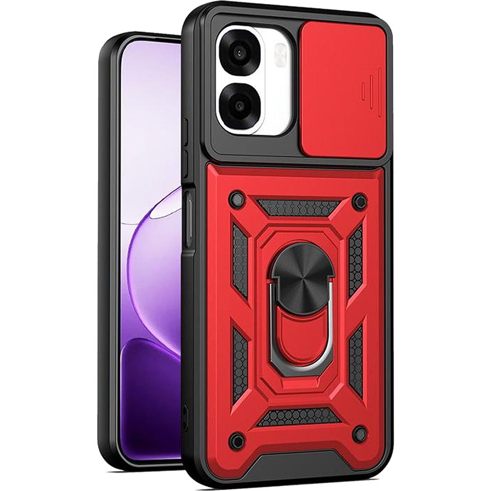 Oppo A6X 2026 Tough Case Shockproof Kickstand Cover RED