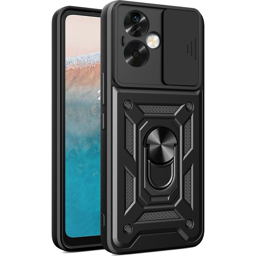 Oppo A79 Tough Case Shockproof Kickstand Cover BLACK