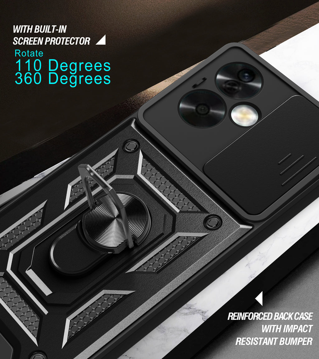 Oppo A79 Tough Case Shockproof Kickstand Cover BLUE