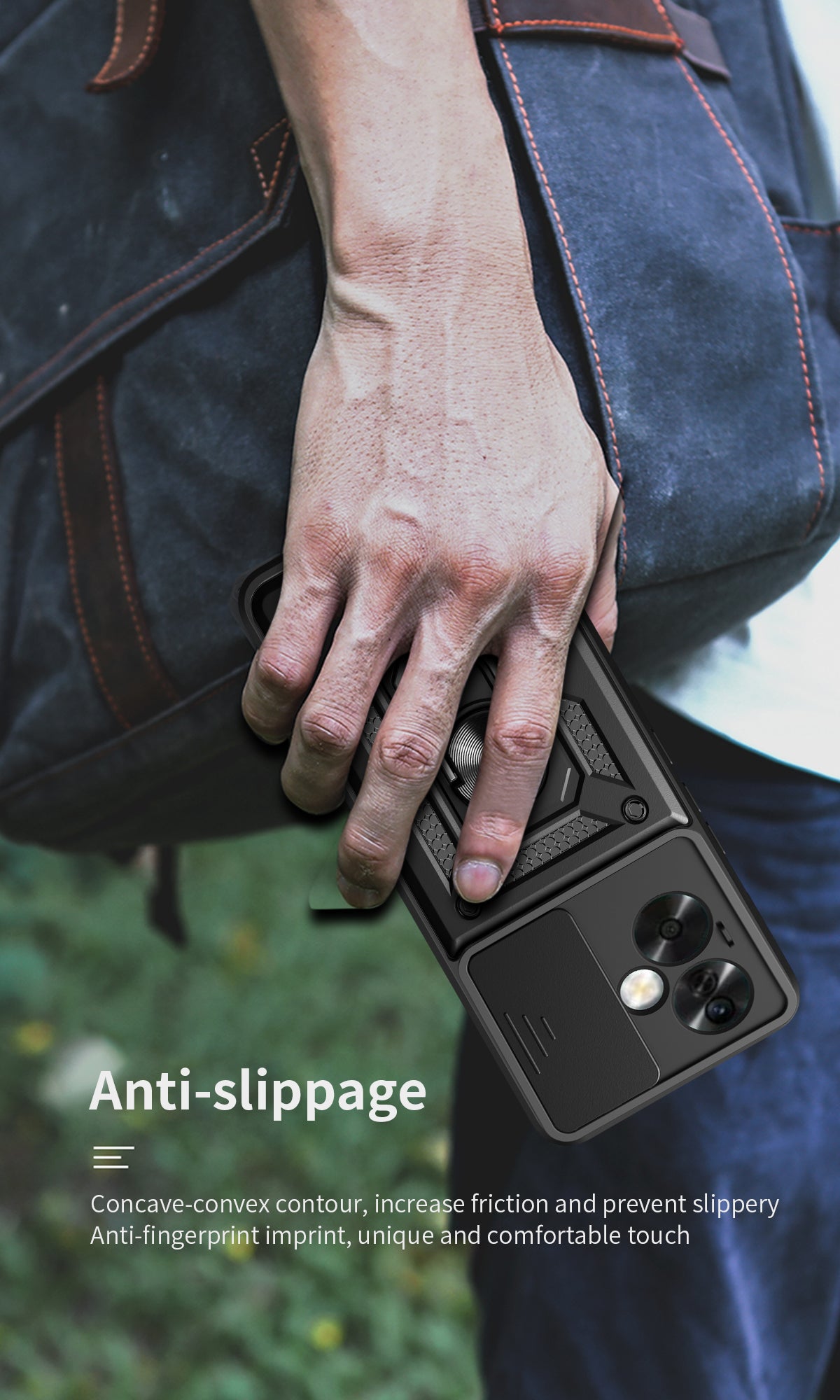 Oppo A79 Tough Case Shockproof Kickstand Cover BLUE