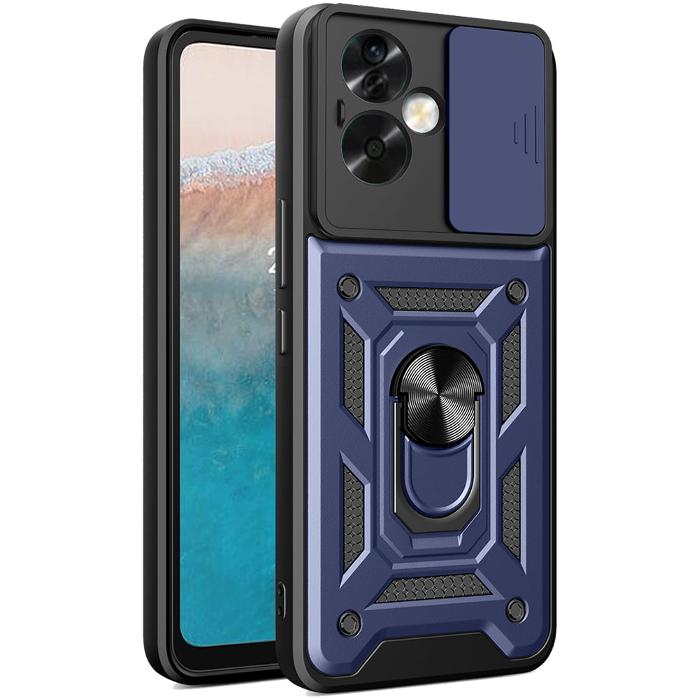 Oppo A79 Tough Case Shockproof Kickstand Cover BLUE