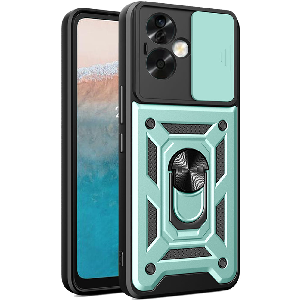 Oppo A79 Tough Case Shockproof Kickstand Cover GREEN