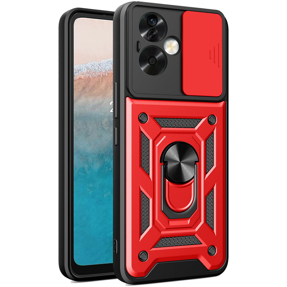 Oppo A79 Tough Case Shockproof Kickstand Cover RED