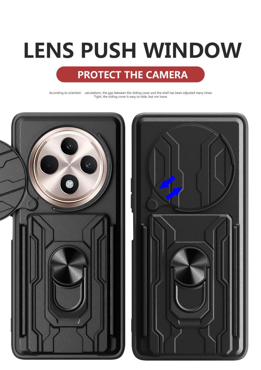 Oppo Find X8 Pro Rugged Shockproof Case Kickstand Card Cover RED