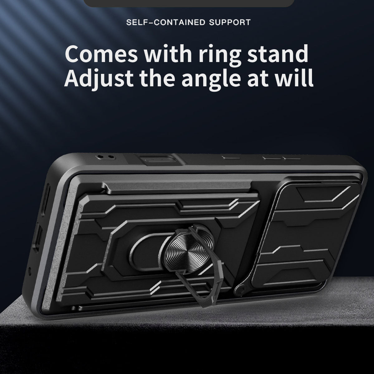 Oppo Find X9 Pro Rugged Shockproof Case Kickstand Card Cover GREY