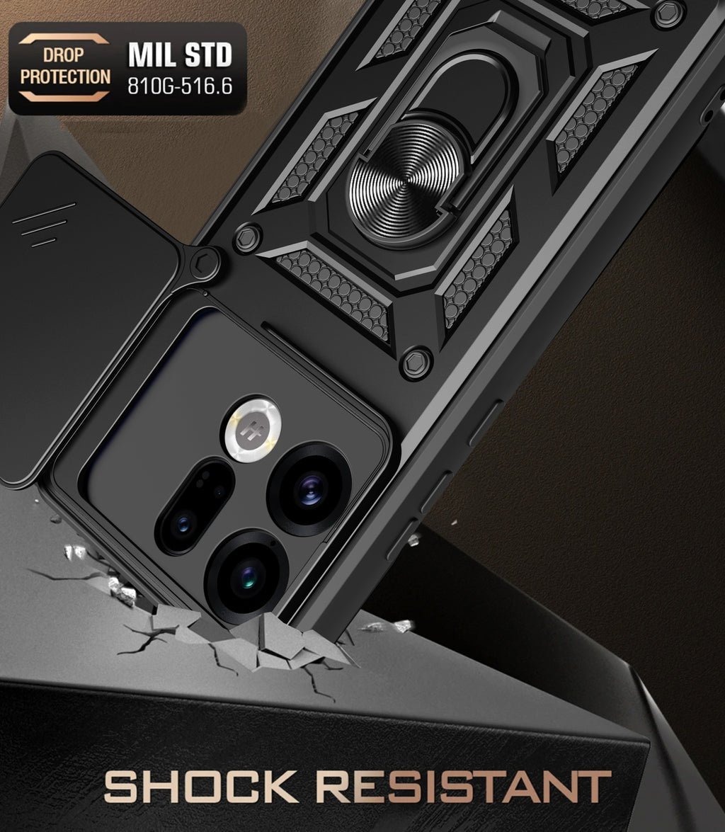 Oppo Find X9 Tough Case Shockproof Kickstand Cover BLACK