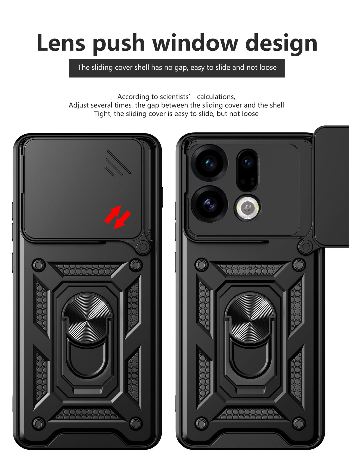 Oppo Find X9 Tough Case Shockproof Kickstand Cover BLACK