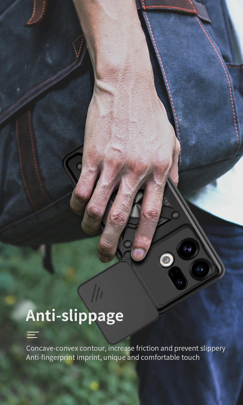 Oppo Find X9 Tough Case Shockproof Kickstand Cover BLACK
