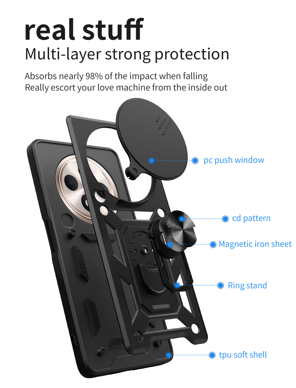 Oppo Find X8 Pro Tough Case Shockproof Kickstand Cover GREEN