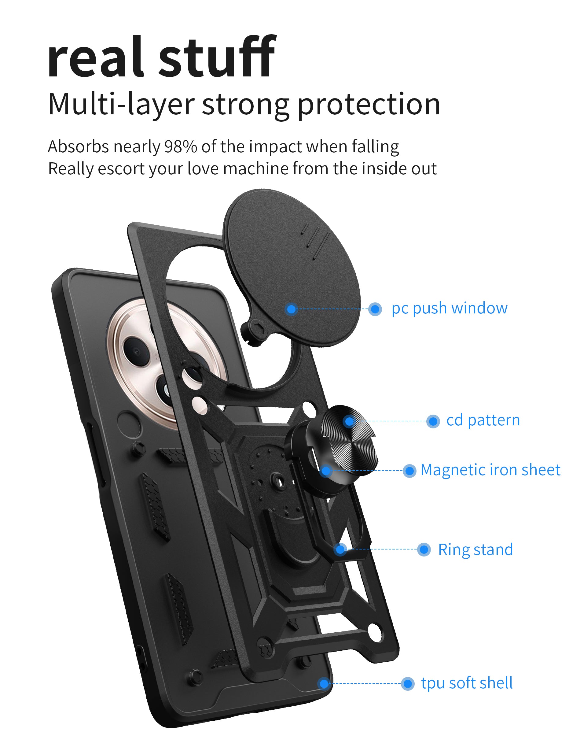 Oppo Find X8 Pro Tough Case Shockproof Kickstand Cover GREEN