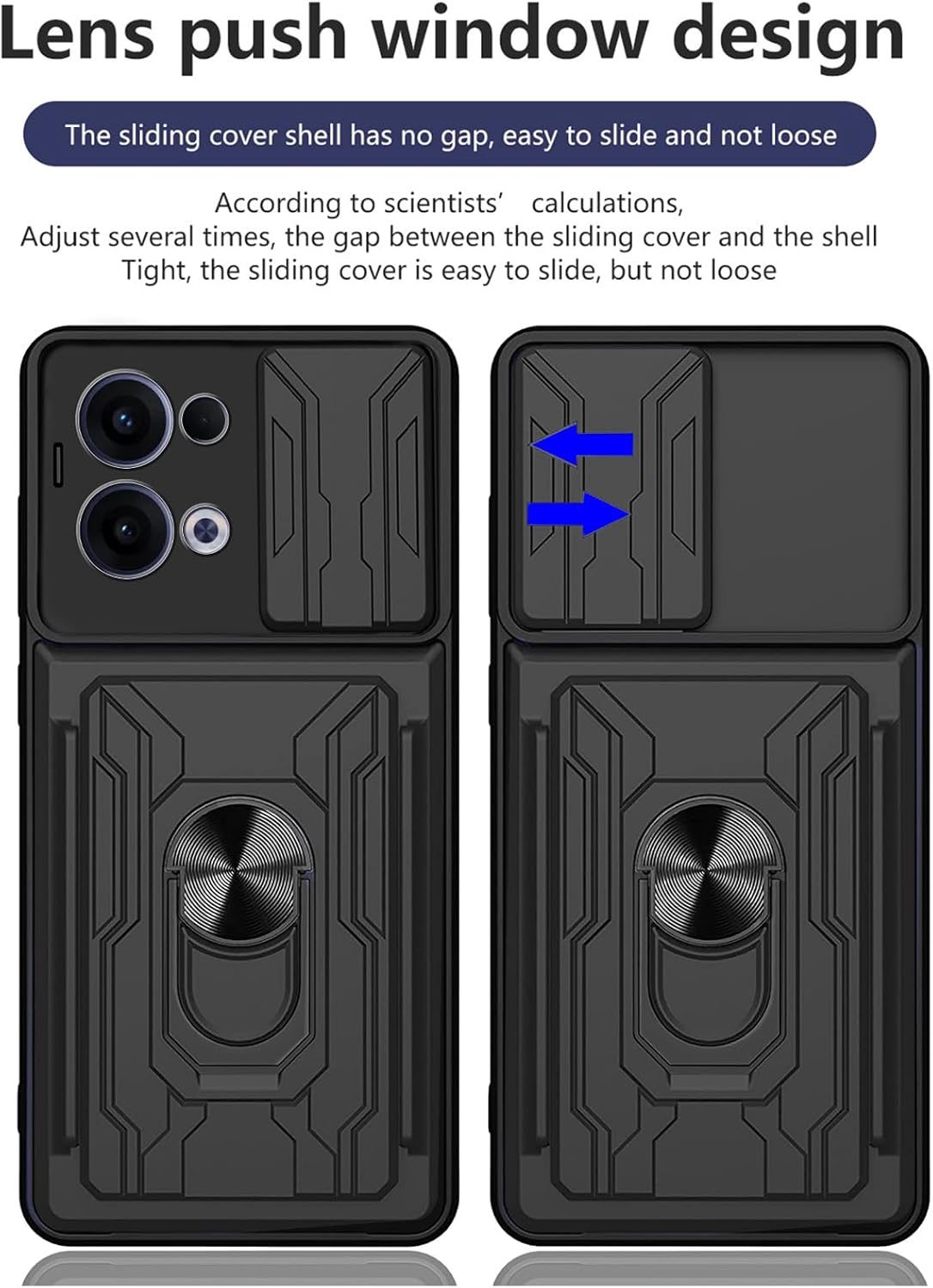 Oppo Reno 13 Rugged Shockproof Case Kickstand Card Cover GREY
