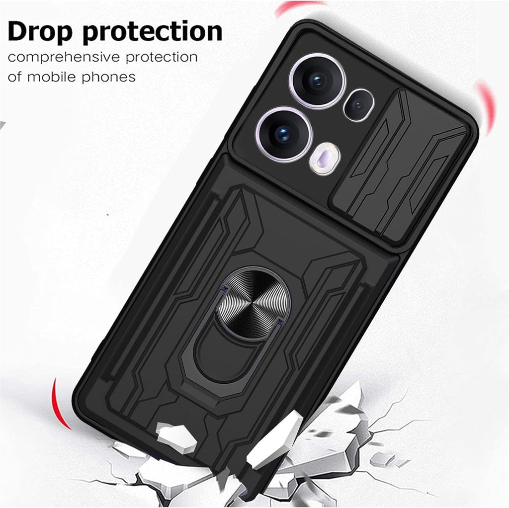 Oppo Reno 13 Pro Rugged Shockproof Case Kickstand Card Cover GREEN