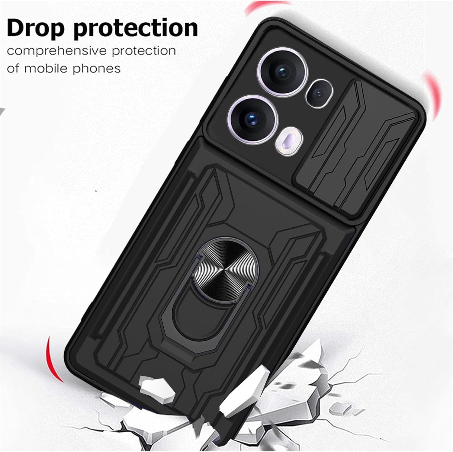 Oppo Reno 13 Pro Rugged Shockproof Case Kickstand Card Cover GREEN