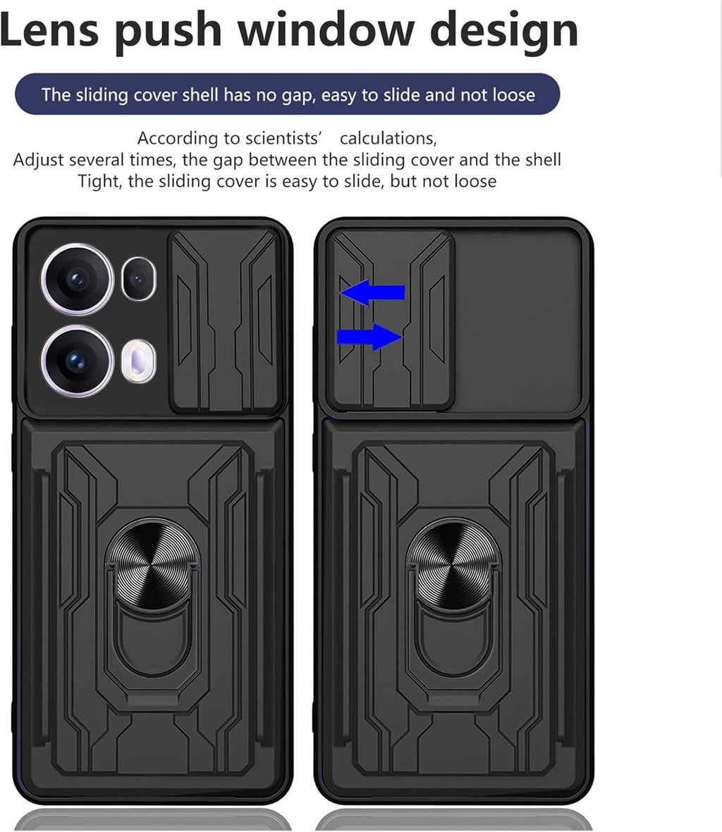 Oppo Reno 13 Pro Rugged Shockproof Case Kickstand Card Cover GREEN