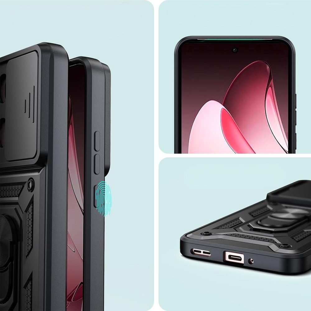 Oppo Reno 13 Pro Tough Case Shockproof Kickstand Cover PINK