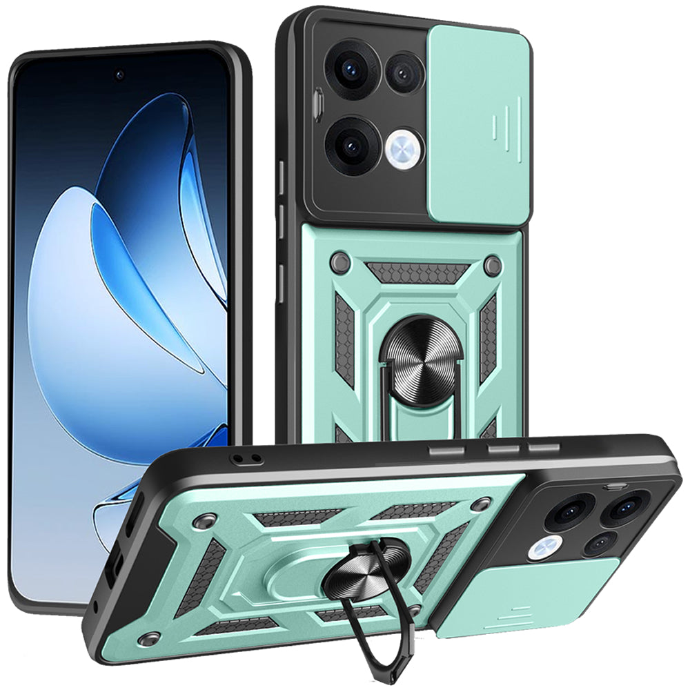 Oppo Reno 13 Tough Case Shockproof Kickstand Cover GREEN