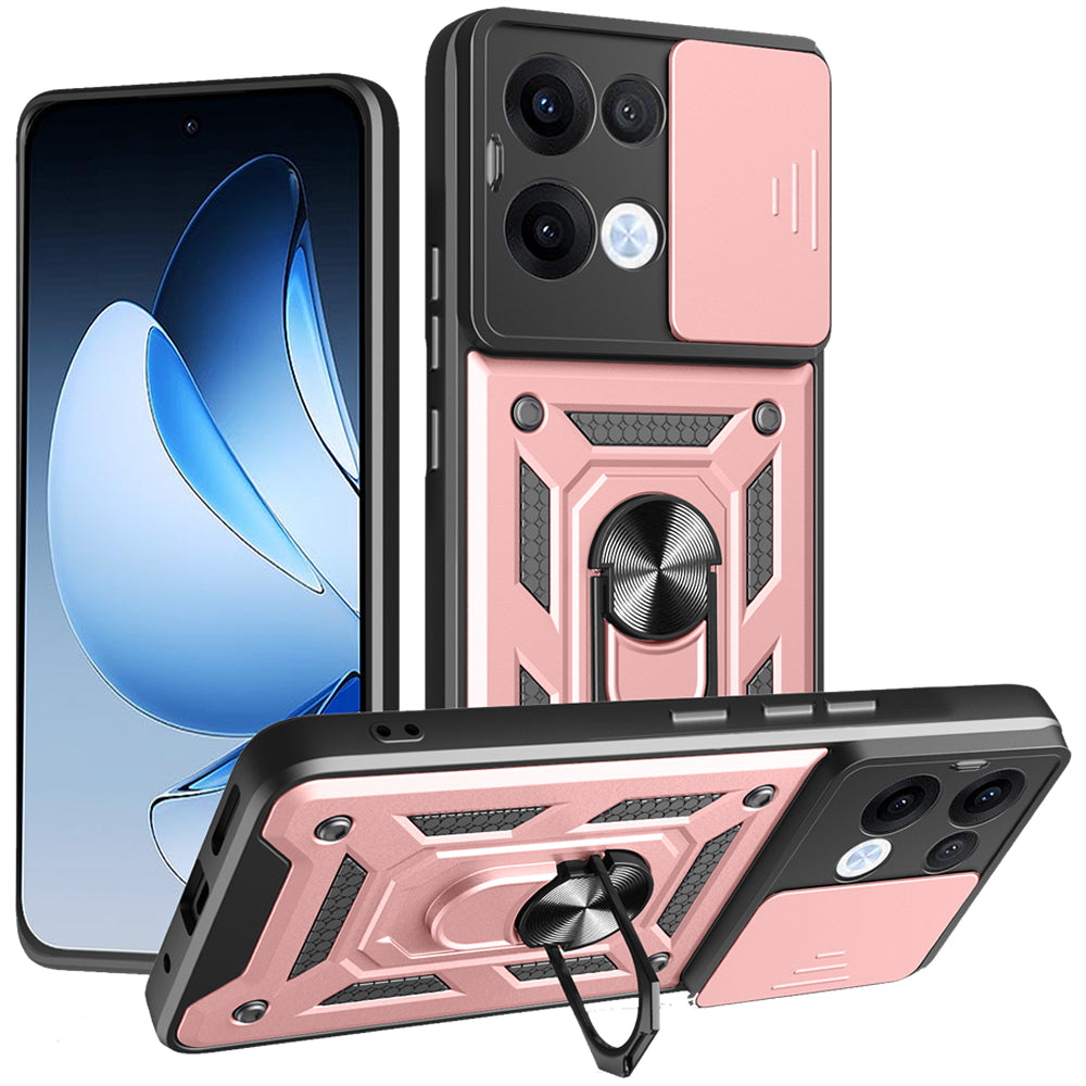 Oppo Reno 13 Tough Case Shockproof Kickstand Cover PINK