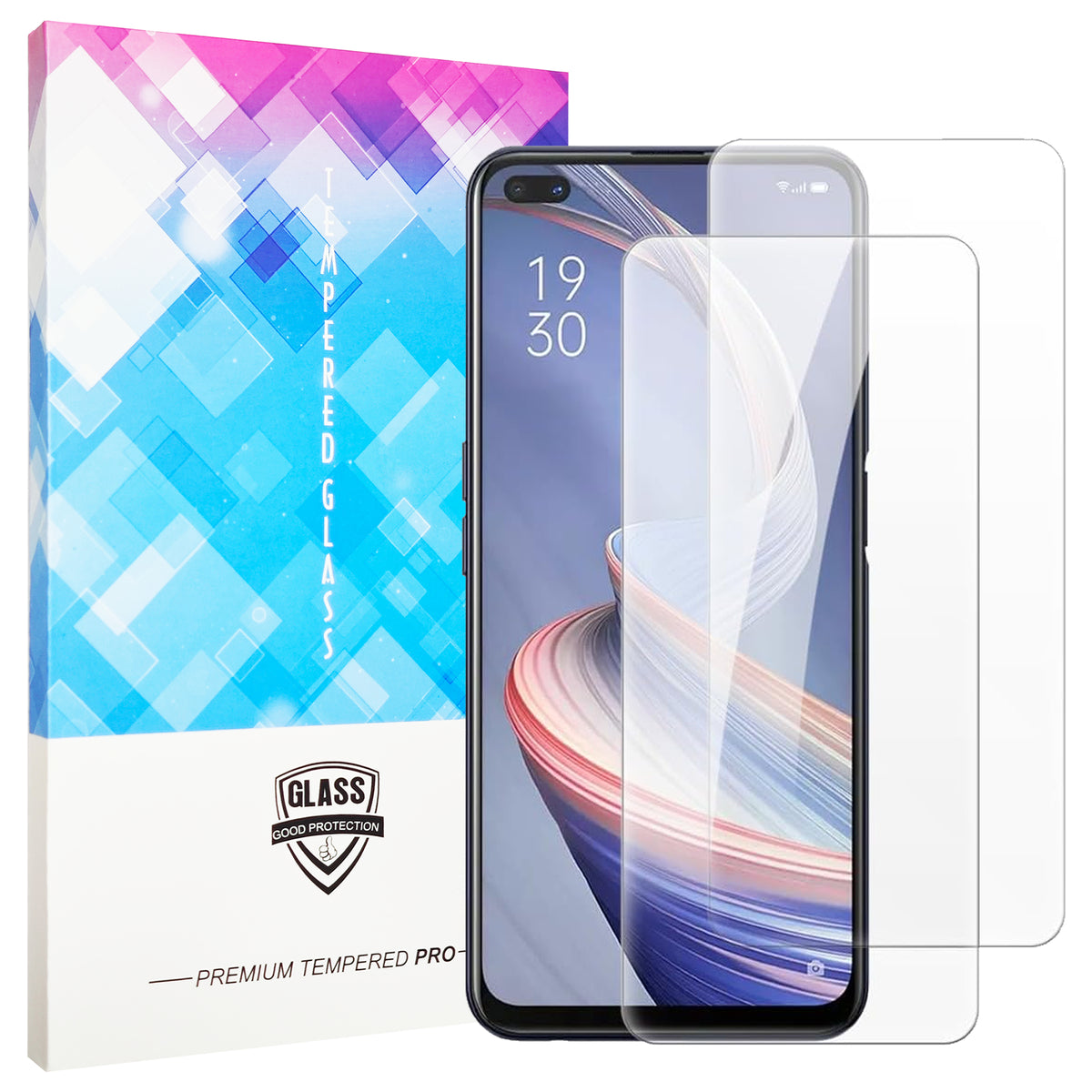 2X Oppo Reno 4 Glass Screen Protector