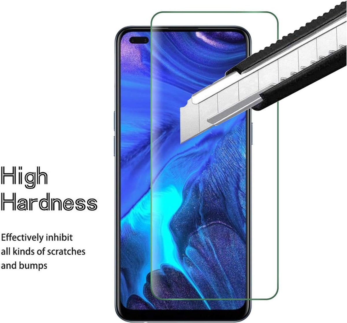 2X Oppo Reno 4 Glass Screen Protector
