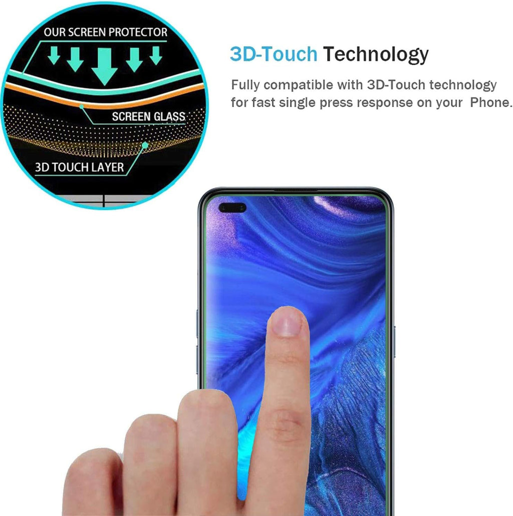 2X Oppo Reno 4 Glass Screen Protector