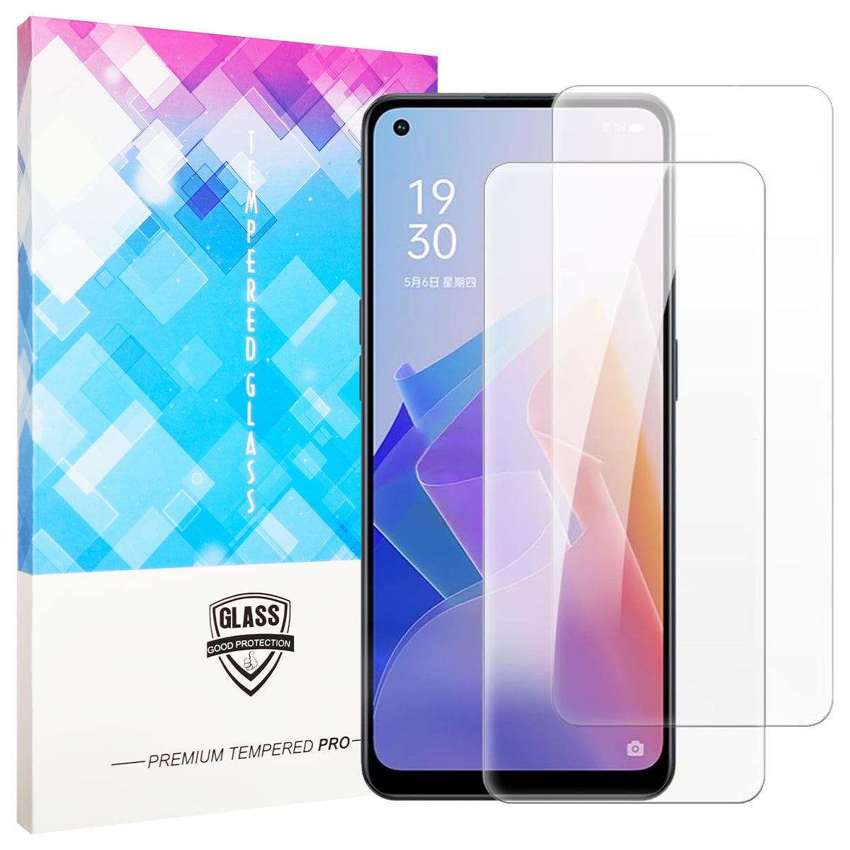 2X Oppo Reno 8 Lite Glass Screen Protector